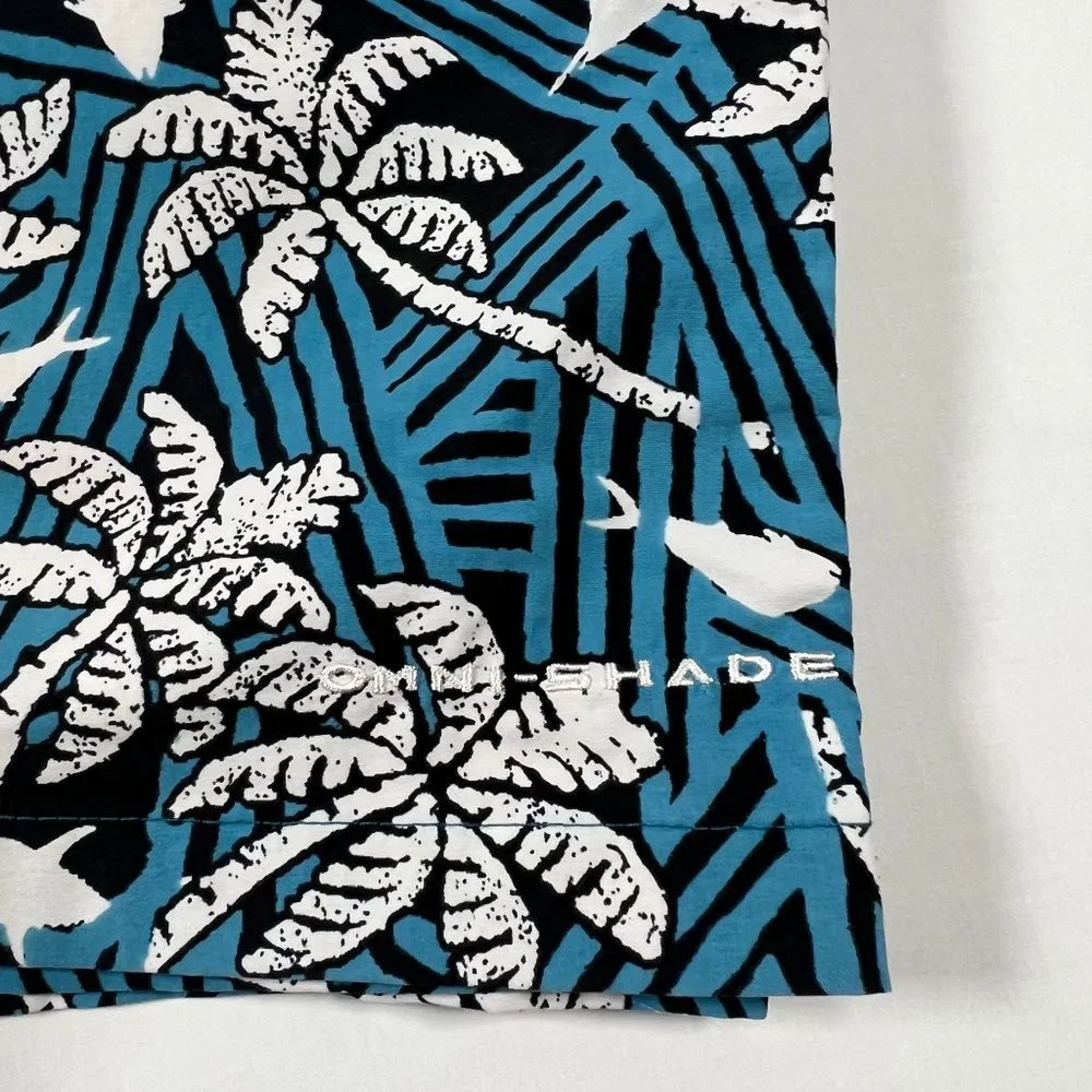 Columbia PFG Mens XL Swim‎ Trunks Board Shorts Palm Tree Fish Tropical Print